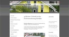 Desktop Screenshot of ferienwohnung-stroehle.de